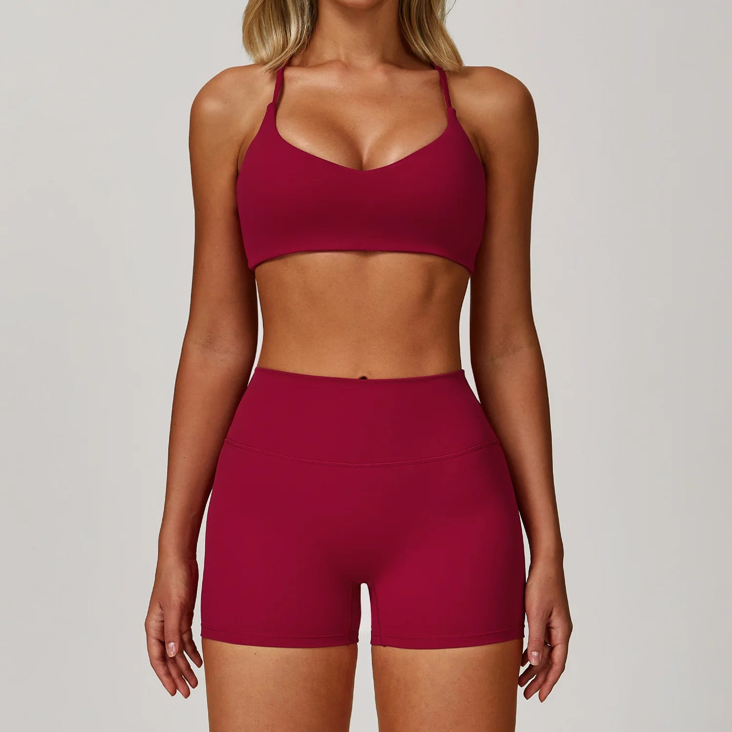 Sports Bra & Shorts Gym Set